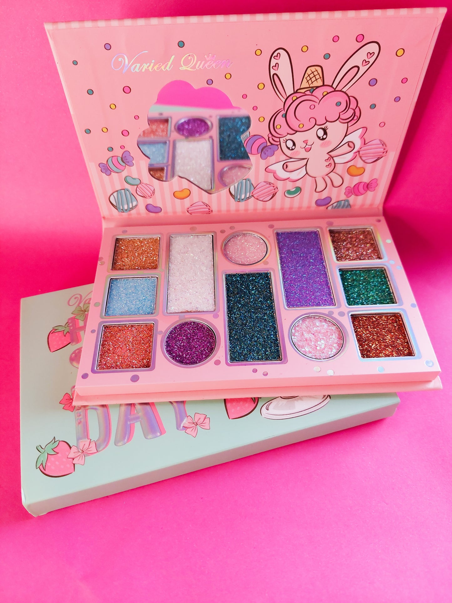 Paletas de sombras glitter x 12 colores